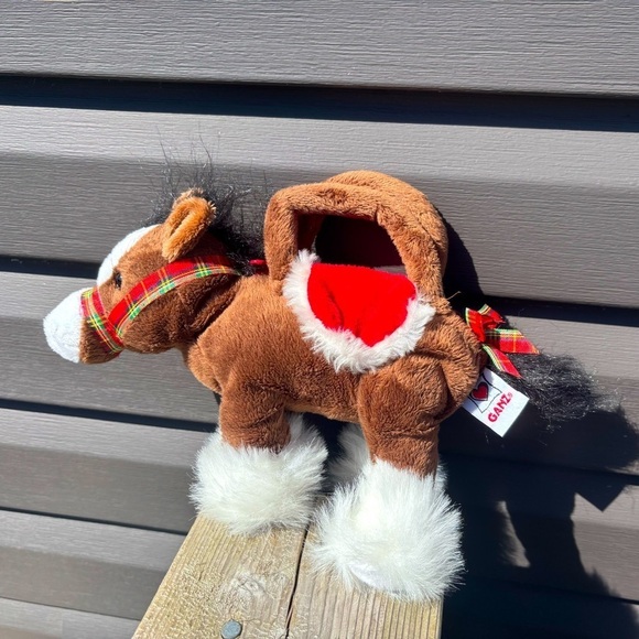 GANZ Other - Ganz Whimsy Clutch Clydesdale Horse Brown Purse Plush Stuffed Animal